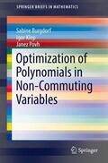 Burgdorf / Povh / Klep |  Optimization of Polynomials in Non-Commuting Variables | Buch |  Sack Fachmedien