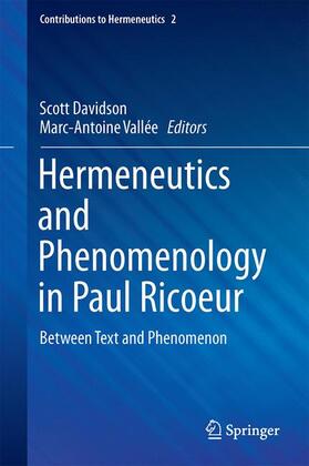 Vallée / Davidson | Hermeneutics and Phenomenology in Paul Ricoeur | Buch | 978-3-319-33424-0 | sack.de