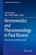 Davidson / Vallée |  Hermeneutics and Phenomenology in Paul Ricoeur | eBook | Sack Fachmedien