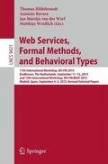 Hildebrandt / Weidlich / Ravara |  Web Services, Formal Methods, and Behavioral Types | Buch |  Sack Fachmedien