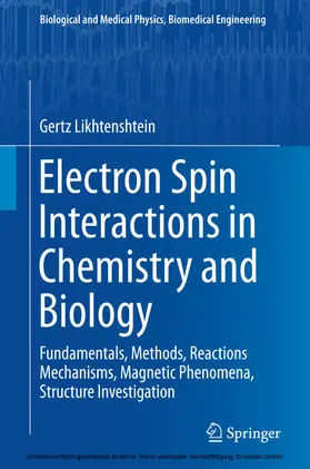 Likhtenshtein | Electron Spin Interactions in Chemistry and Biology | E-Book | www.sack.de