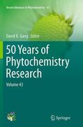 Gang |  50 Years of Phytochemistry Research | Buch |  Sack Fachmedien