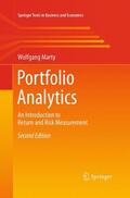 Marty |  Portfolio Analytics | Buch |  Sack Fachmedien