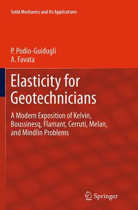 Favata / Podio-Guidugli |  Elasticity for Geotechnicians | Buch |  Sack Fachmedien