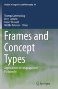 Gamerschlag / Petersen / Gerland |  Frames and Concept Types | Buch |  Sack Fachmedien