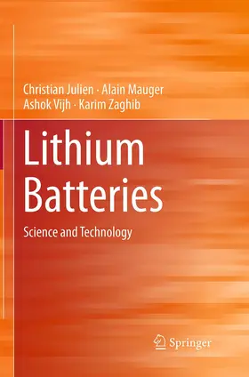 Julien / Mauger / Vijh |  Lithium Batteries | Buch |  Sack Fachmedien