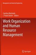 Davim / Machado |  Work Organization and Human Resource Management | Buch |  Sack Fachmedien