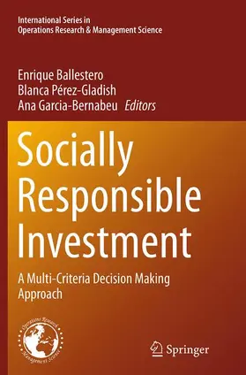 Ballestero / Garcia-Bernabeu / Pérez-Gladish |  Socially Responsible Investment | Buch |  Sack Fachmedien