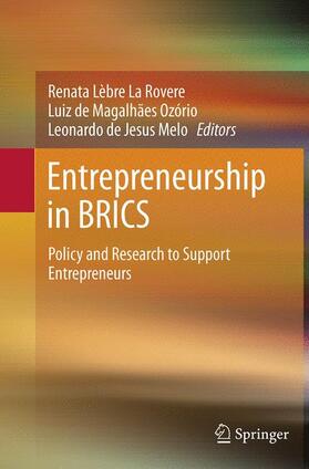 Lèbre La Rovere / de Magalhães Ozório / de Jesus Melo | Entrepreneurship in BRICS | Buch | 978-3-319-35534-4 | sack.de