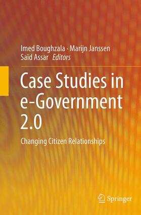 Boughzala / Assar / Janssen | Case Studies in e-Government 2.0 | Buch | 978-3-319-35597-9 | sack.de