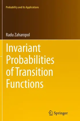 Zaharopol |  Invariant Probabilities of Transition Functions | Buch |  Sack Fachmedien