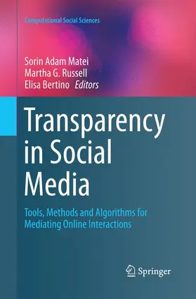 Matei / Bertino / Russell |  Transparency in Social Media | Buch |  Sack Fachmedien
