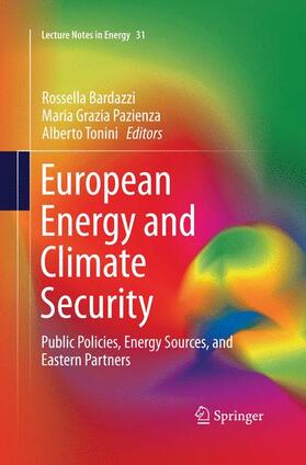 Bardazzi / Tonini / Pazienza | European Energy and Climate Security | Buch | sack.de