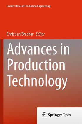 Brecher |  Advances in Production Technology | Buch |  Sack Fachmedien