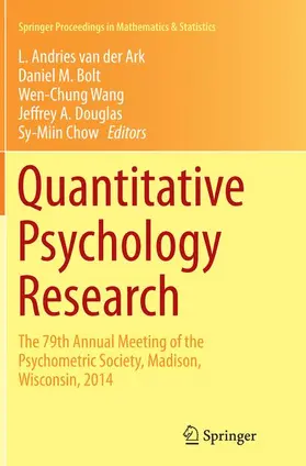 van der Ark / Bolt / Chow |  Quantitative Psychology Research | Buch |  Sack Fachmedien