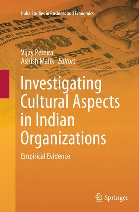 Malik / Pereira |  Investigating Cultural Aspects in Indian Organizations | Buch |  Sack Fachmedien
