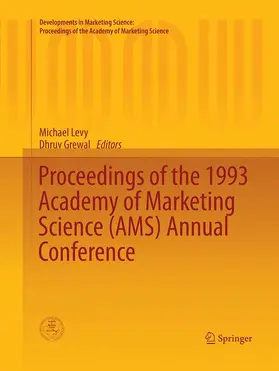 Grewal / Levy |  Proceedings of the 1993 Academy of Marketing Science (AMS) Annual Conference | Buch |  Sack Fachmedien