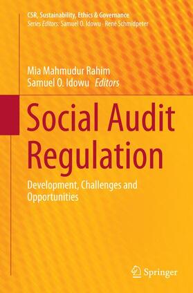 Idowu / Rahim | Social Audit Regulation | Buch | 978-3-319-36747-7 | sack.de