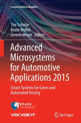 Schulze / Meyer / Müller |  Advanced Microsystems for Automotive Applications 2015 | Buch |  Sack Fachmedien