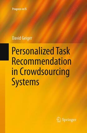 Geiger | Personalized Task Recommendation in Crowdsourcing Systems | Buch | 978-3-319-37058-3 | sack.de