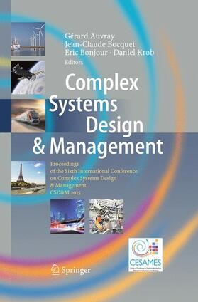 Auvray / Krob / Bocquet | Complex Systems Design & Management | Buch | 978-3-319-37064-4 | sack.de