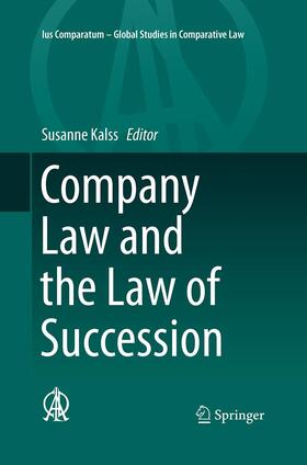 Kalss | Company Law and the Law of Succession | Buch | 978-3-319-37192-4 | sack.de