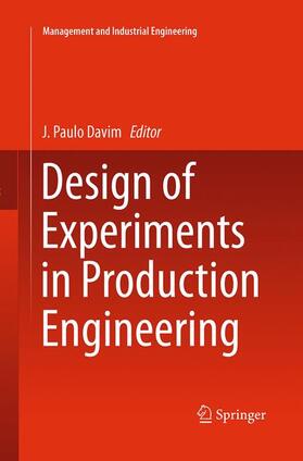 Davim |  Design of Experiments in Production Engineering | Buch |  Sack Fachmedien