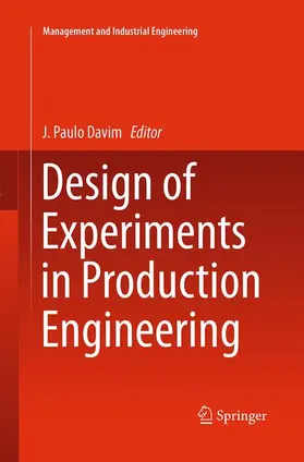 Davim |  Design of Experiments in Production Engineering | Buch |  Sack Fachmedien