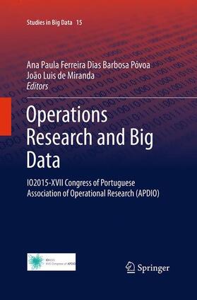 de Miranda / Póvoa | Operations Research and Big Data | Buch | 978-3-319-37346-1 | sack.de