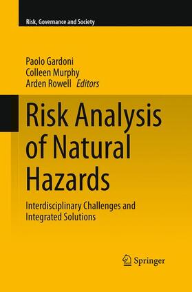 Gardoni / Rowell / Murphy | Risk Analysis of Natural Hazards | Buch | 978-3-319-37421-5 | sack.de