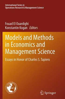 Kogan / El Ouardighi |  Models and Methods in Economics and Management Science | Buch |  Sack Fachmedien