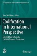 Wang |  Codification in International Perspective | Buch |  Sack Fachmedien