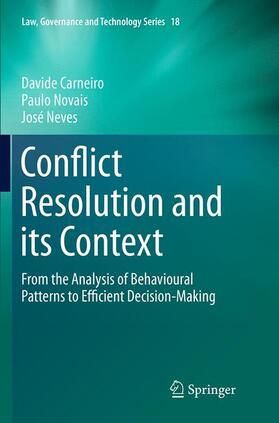 Carneiro / Neves / Novais |  Conflict Resolution and its Context | Buch |  Sack Fachmedien