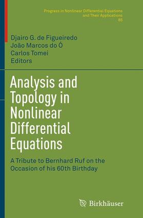 de Figueiredo / Tomei / do Ó | Analysis and Topology in Nonlinear Differential Equations | Buch | 978-3-319-38032-2 | sack.de