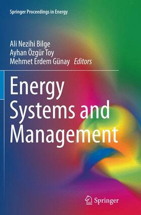 Bilge / Günay / Toy | Energy Systems and Management | Buch | 978-3-319-38203-6 | sack.de