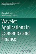 Semmler / Gallegati |  Wavelet Applications in Economics and Finance | Buch |  Sack Fachmedien