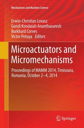 Lovasz / Petuya / Ananthasuresh |  Microactuators and Micromechanisms | Buch |  Sack Fachmedien