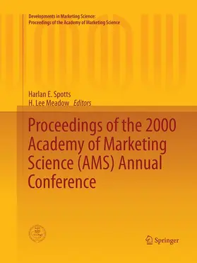Meadow / Spotts |  Proceedings of the 2000 Academy of Marketing Science (AMS) Annual Conference | Buch |  Sack Fachmedien