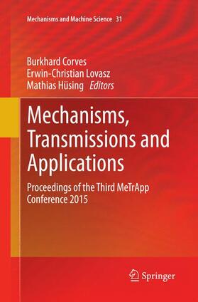Corves / Hüsing / Lovasz |  Mechanisms, Transmissions and Applications | Buch |  Sack Fachmedien