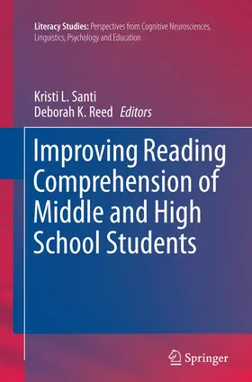 Reed / Santi |  Improving Reading Comprehension of Middle and High School Students | Buch |  Sack Fachmedien
