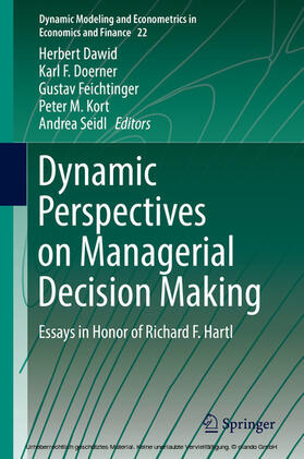 Dawid / Doerner / Feichtinger | Dynamic Perspectives on Managerial Decision Making | E-Book | sack.de