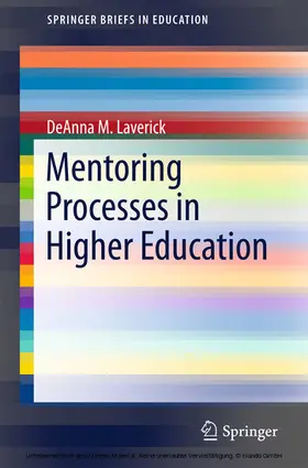 Laverick |  Mentoring Processes in Higher Education | eBook | Sack Fachmedien