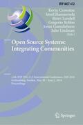 Crowston / Hammouda / Lundell |  Open Source Systems: Integrating Communities | Buch |  Sack Fachmedien