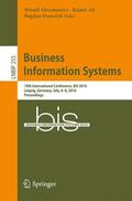 Abramowicz / Franczyk / Alt |  Business Information Systems | Buch |  Sack Fachmedien