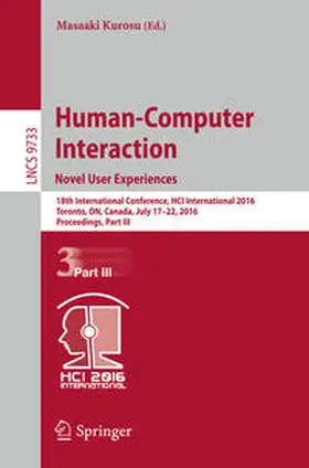 Kurosu | Human-Computer Interaction. Novel User Experiences | E-Book | www.sack.de