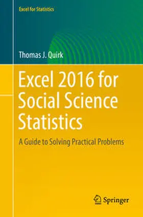 Quirk |  Excel 2016 for Social Science Statistics | eBook | Sack Fachmedien