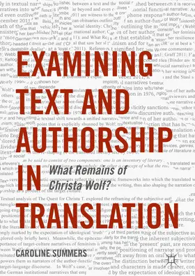 Summers |  Examining Text and Authorship in Translation | eBook | Sack Fachmedien