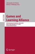 Veltkamp / de Gloria |  Games and Learning Alliance | Buch |  Sack Fachmedien