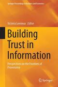 Lemieux |  Building Trust in Information | Buch |  Sack Fachmedien