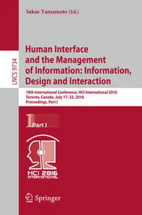 Yamamoto | Human Interface and the Management of Information: Information, Design and Interaction | E-Book | sack.de